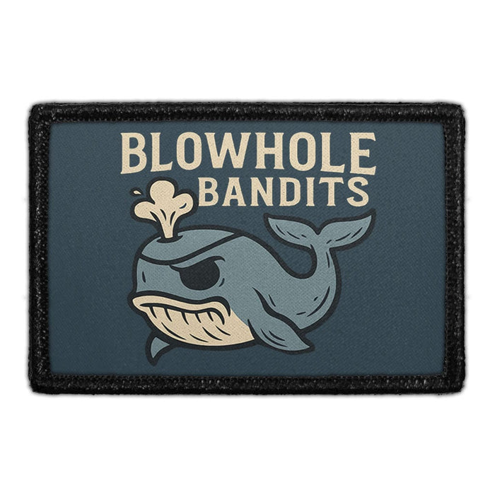 BLOW HOLE BANDITS Meta Data - Crop Image Text - - Removable Patch - Pull Patch - Removable Patches For Authentic Flexfit and Snapback Hats