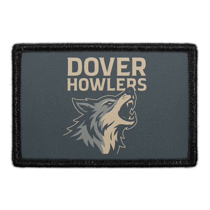 DOVER HOWLERS Meta Data - Crop Image Text - - Removable Patch - Pull Patch - Removable Patches For Authentic Flexfit and Snapback Hats