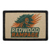REDWOOD RAMPAGE Meta Data - Crop Image Text - - Removable Patch - Pull Patch - Removable Patches For Authentic Flexfit and Snapback Hats
