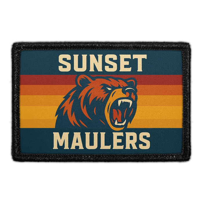 SUNSET MAULERS Meta Data - Crop Image Text - - Removable Patch - Pull Patch - Removable Patches For Authentic Flexfit and Snapback Hats