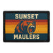 SUNSET MAULERS Meta Data - Crop Image Text - - Removable Patch - Pull Patch - Removable Patches For Authentic Flexfit and Snapback Hats