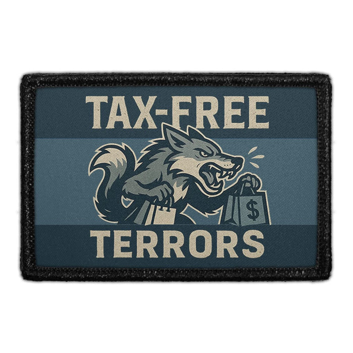 TAX-FREE TERRORS Meta Data - Crop Image Text - - Removable Patch - Pull Patch - Removable Patches For Authentic Flexfit and Snapback Hats