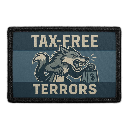 TAX-FREE TERRORS Meta Data - Crop Image Text - - Removable Patch - Pull Patch - Removable Patches For Authentic Flexfit and Snapback Hats