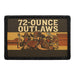 72-OUNCE OUTLAWS Meta Data - Crop Image Text - - Removable Patch - Pull Patch - Removable Patches For Authentic Flexfit and Snapback Hats