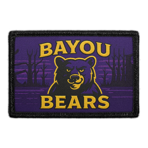 BAYOU BEARS Meta Data - Crop Image Text - - Removable Patch - Pull Patch - Removable Patches For Authentic Flexfit and Snapback Hats