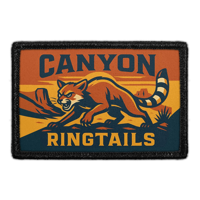 CANYON RINGTAILS Meta Data - Crop Image Text - - Removable Patch - Pull Patch - Removable Patches For Authentic Flexfit and Snapback Hats