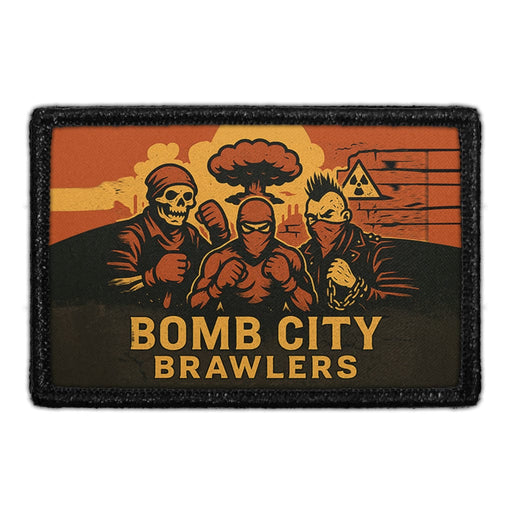 BOMB CITY BRAWLERS Meta Data - Crop Image Text - - Removable Patch - Pull Patch - Removable Patches For Authentic Flexfit and Snapback Hats
