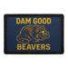 DAM GOOD BEAVERS Meta Data - Crop Image Text - - Removable Patch - Pull Patch - Removable Patches For Authentic Flexfit and Snapback Hats