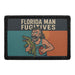 FLORIDA MAN FUGITIVES Meta Data - Crop Image Text - - Removable Patch - Pull Patch - Removable Patches For Authentic Flexfit and Snapback Hats