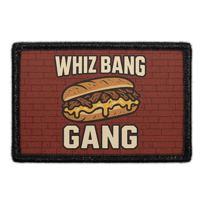 WHIZ BANG GANG Meta Data - Crop Image Text - - Removable Patch - Pull Patch - Removable Patches For Authentic Flexfit and Snapback Hats