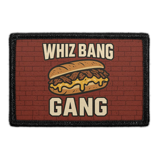 WHIZ BANG GANG Meta Data - Crop Image Text - - Removable Patch - Pull Patch - Removable Patches For Authentic Flexfit and Snapback Hats