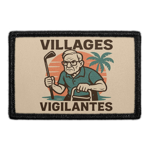 VILLAGES VIGILANTES Meta Data - Crop Image Text - - Removable Patch - Pull Patch - Removable Patches For Authentic Flexfit and Snapback Hats