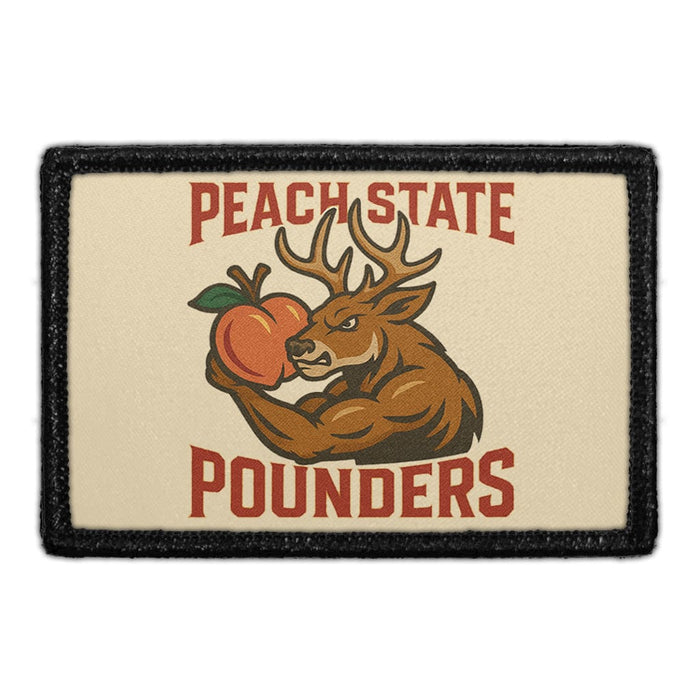 PEACH STATE POUNDERS Meta Data - Crop Image Text - - Removable Patch - Pull Patch - Removable Patches For Authentic Flexfit and Snapback Hats