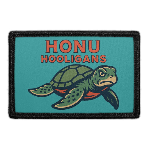 HONU HOOLIGANS Meta Data - Crop Image Text - - Removable Patch - Pull Patch - Removable Patches For Authentic Flexfit and Snapback Hats