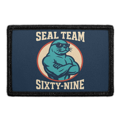 SEAL TEAM SIXTY NINE Meta Data - Crop Image Text - - Removable Patch - Pull Patch - Removable Patches For Authentic Flexfit and Snapback Hats