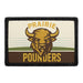 PRAIRIE POUNDERS Meta Data - Crop Image Text - - Removable Patch - Pull Patch - Removable Patches For Authentic Flexfit and Snapback Hats
