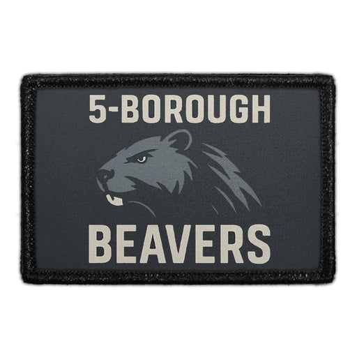 5-BOROUGH BEAVERS Meta Data - Crop Image Text - - Removable Patch - Pull Patch - Removable Patches For Authentic Flexfit and Snapback Hats

