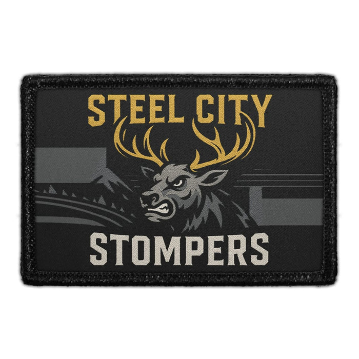STEEL CITY STOMPERS Meta Data - Crop Image Text - - Removable Patch - Pull Patch - Removable Patches For Authentic Flexfit and Snapback Hats