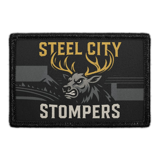STEEL CITY STOMPERS Meta Data - Crop Image Text - - Removable Patch - Pull Patch - Removable Patches For Authentic Flexfit and Snapback Hats