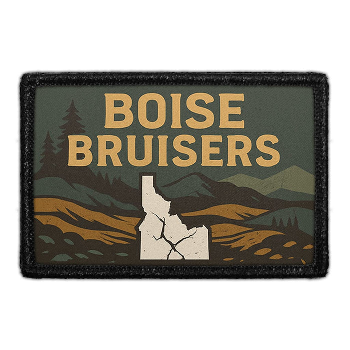 BOISE BRUISERS Meta Data - Crop Image Text - - Removable Patch - Pull Patch - Removable Patches For Authentic Flexfit and Snapback Hats