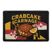 CRABCAKE CARNAGE Meta Data - Crop Image Text - - Removable Patch - Pull Patch - Removable Patches For Authentic Flexfit and Snapback Hats