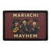 MARIACHI MAYHEM Meta Data - Crop Image Text - - Removable Patch - Pull Patch - Removable Patches For Authentic Flexfit and Snapback Hats