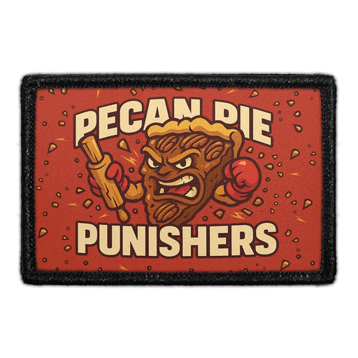 PECAN PIE PUNISHERS Meta Data - Crop Image Text - - Removable Patch - Pull Patch - Removable Patches For Authentic Flexfit and Snapback Hats