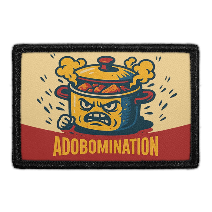 ADOBOMINATION Meta Data - Crop Image Text - - Removable Patch - Pull Patch - Removable Patches For Authentic Flexfit and Snapback Hats
