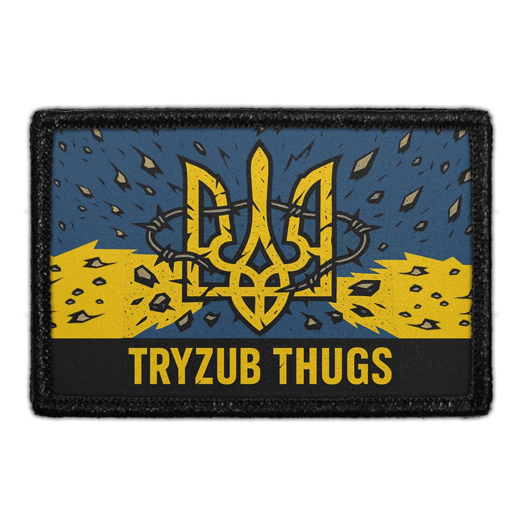 Tryzub Thugs Patch – Ukraine Pride, 100% Velcro® Compatible — Pull ...