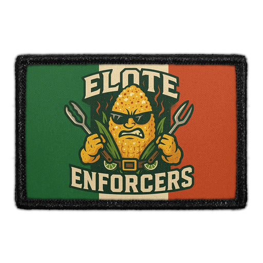 ELOTE ENFORCERS Meta Data - Crop Image Text - - Removable Patch - Pull Patch - Removable Patches For Authentic Flexfit and Snapback Hats