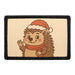 HEDGEHOG WITH SANTA HAT Meta Data - Crop Image Text - - Removable Patch - Pull Patch - Removable Patches For Authentic Flexfit and Snapback Hats
