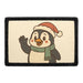 PENGUIN WITH SANTA HAT Meta Data - Crop Image Text - - Removable Patch - Pull Patch - Removable Patches For Authentic Flexfit and Snapback Hats