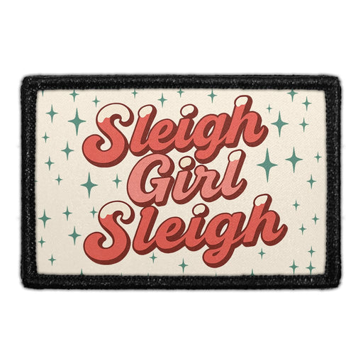 SLEIGH GIRL SLEIGH Meta Data - Crop Image Text - - Removable Patch - Pull Patch - Removable Patches For Authentic Flexfit and Snapback Hats