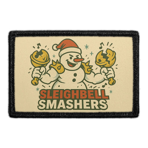 SLEIGHBELL SMASHERS Meta Data - Crop Image Text - - Removable Patch - Pull Patch - Removable Patches For Authentic Flexfit and Snapback Hats