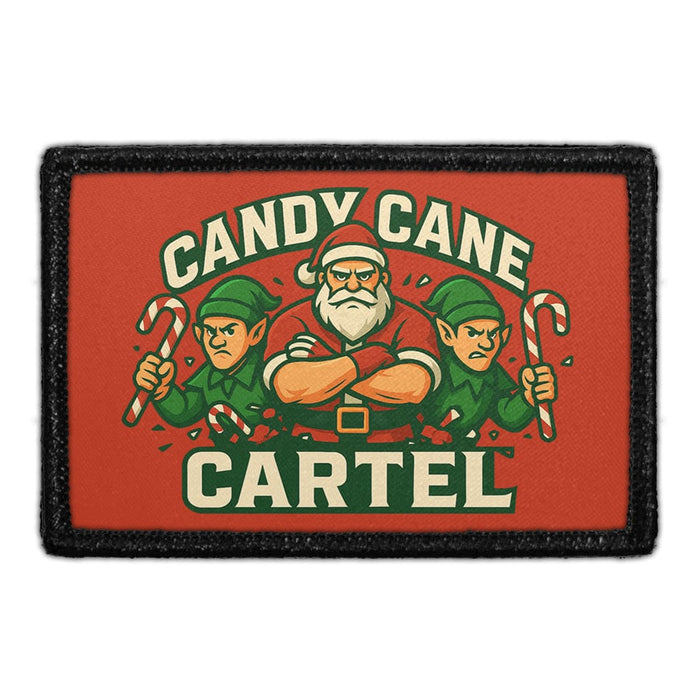 CANDY CANE CARTEL Meta Data - Crop Image Text - - Removable Patch - Pull Patch - Removable Patches For Authentic Flexfit and Snapback Hats