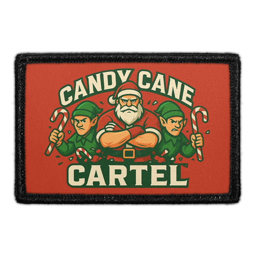 CANDY CANE CARTEL Meta Data - Crop Image Text - - Removable Patch - Pull Patch - Removable Patches For Authentic Flexfit and Snapback Hats