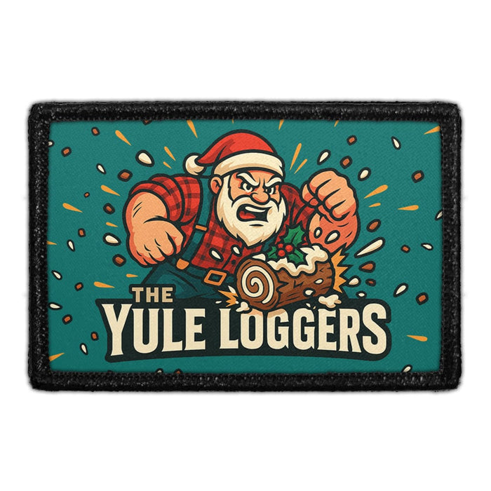THE YULE LOGGERS Meta Data - Crop Image Text - - Removable Patch - Pull Patch - Removable Patches For Authentic Flexfit and Snapback Hats