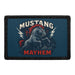 MUSTANG MAYHEM Meta Data - Crop Image Text - - Removable Patch - Pull Patch - Removable Patches For Authentic Flexfit and Snapback Hats