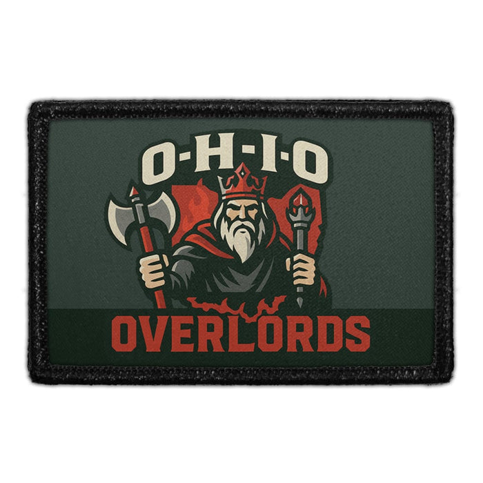 O-H-I-O OVERLORDS Meta Data - Crop Image Text - - Removable Patch - Pull Patch - Removable Patches For Authentic Flexfit and Snapback Hats