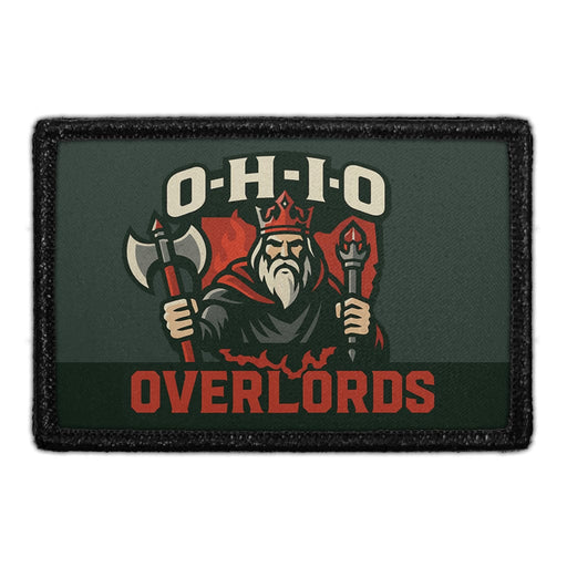 O-H-I-O OVERLORDS Meta Data - Crop Image Text - - Removable Patch - Pull Patch - Removable Patches For Authentic Flexfit and Snapback Hats