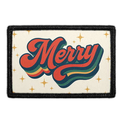 MERRY - 70'S Meta Data - Crop Image Text - - Removable Patch - Pull Patch - Removable Patches For Authentic Flexfit and Snapback Hats