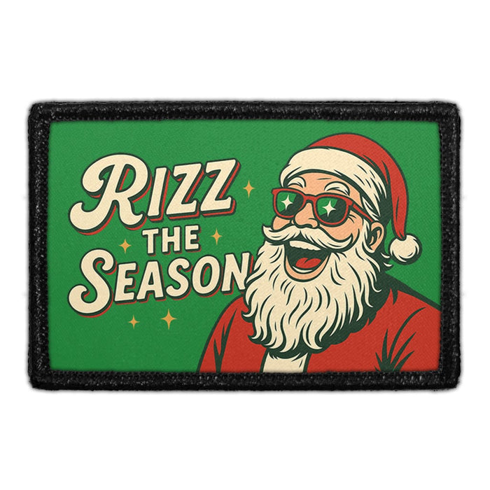 RIZZ THE SEASON Meta Data - Crop Image Text - - Removable Patch - Pull Patch - Removable Patches For Authentic Flexfit and Snapback Hats