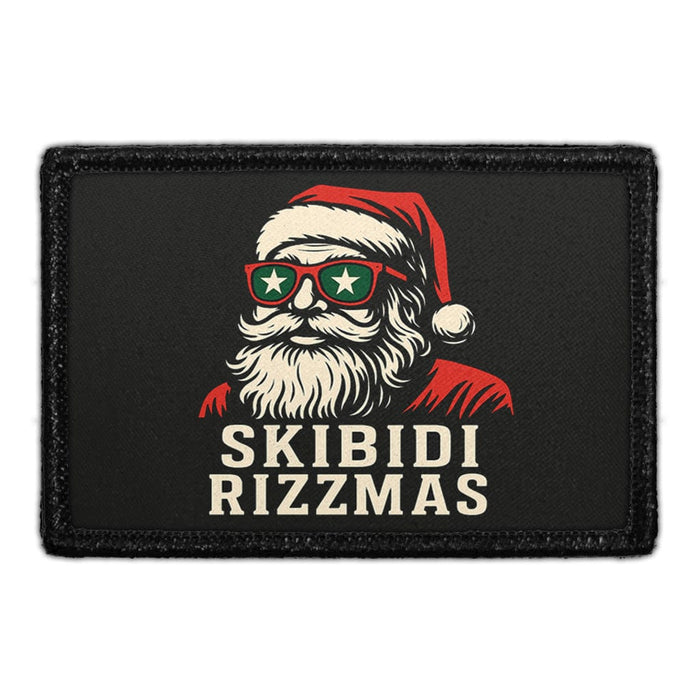 SKIBIDI RIZZMAS Meta Data - Crop Image Text - - Removable Patch - Pull Patch - Removable Patches For Authentic Flexfit and Snapback Hats