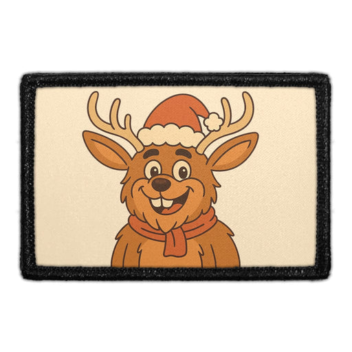JACKALOPE WITH SANTA HAT Meta Data - Crop Image Text - - Removable Patch - Pull Patch - Removable Patches For Authentic Flexfit and Snapback Hats