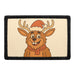 JACKALOPE WITH SANTA HAT Meta Data - Crop Image Text - - Removable Patch - Pull Patch - Removable Patches For Authentic Flexfit and Snapback Hats