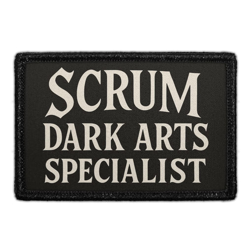 SCRUM - DARK ARTS SPECIALIST  Meta Data - Crop Image Text - - Removable Patch - Pull Patch - Removable Patches For Authentic Flexfit and Snapback Hats