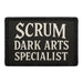 SCRUM - DARK ARTS SPECIALIST  Meta Data - Crop Image Text - - Removable Patch - Pull Patch - Removable Patches For Authentic Flexfit and Snapback Hats