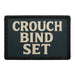 CROUCH - BIND - SET  Meta Data - Crop Image Text - - Removable Patch - Pull Patch - Removable Patches For Authentic Flexfit and Snapback Hats
