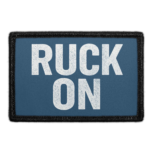 RUCK ON  Meta Data - Crop Image Text - - Removable Patch - Pull Patch - Removable Patches For Authentic Flexfit and Snapback Hats