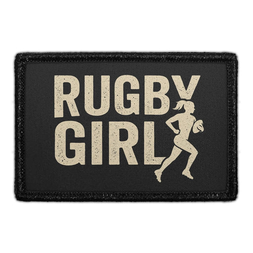 RUGBY GIRL  Meta Data - Crop Image Text - - Removable Patch - Pull Patch - Removable Patches For Authentic Flexfit and Snapback Hats